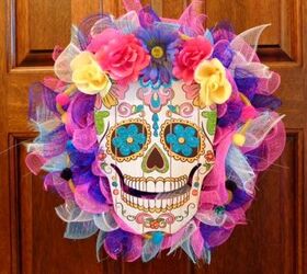 Day of the Dead Wreath DIY From Dollar Tree Finds