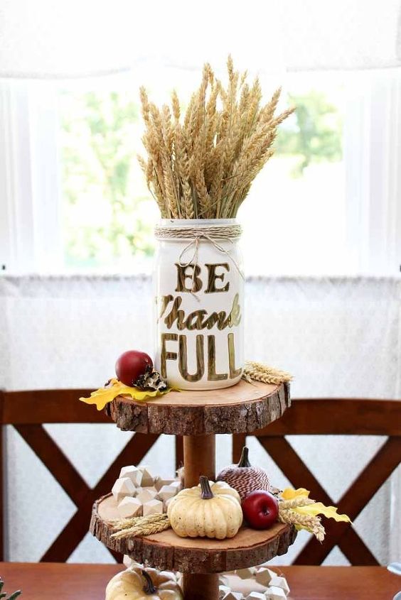 three tier stand for fall decor