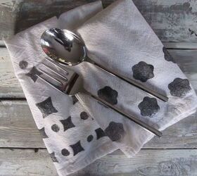 s 3 lovely ways to decorate those plain tea towels you have