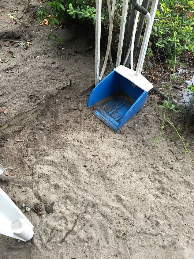 i need help landscaping a dirt area that drains on to my carport help