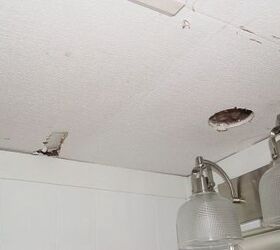 q what can i do to cover a portion of an ugly ceiling