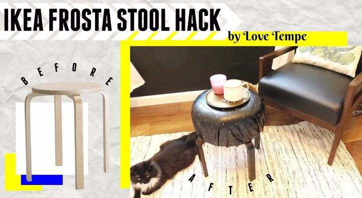 ikea frosta stool hack round upholstered ottoman
