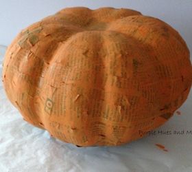 create a handcrafted pumpkin with items from the dollar store
