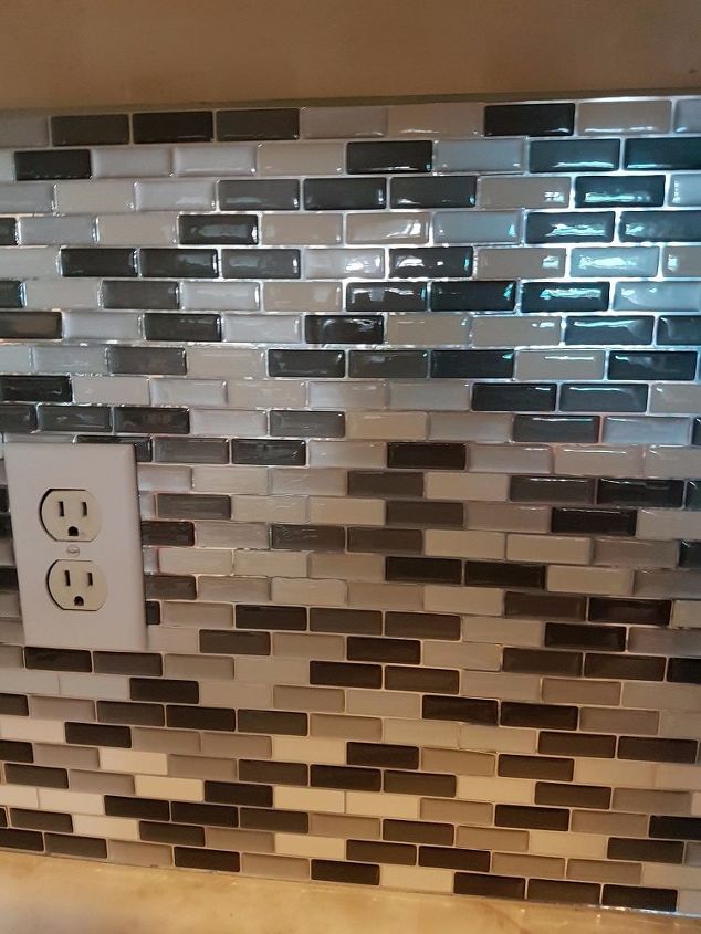 Can you put tile as a backsplash over wallpaper. | Hometalk