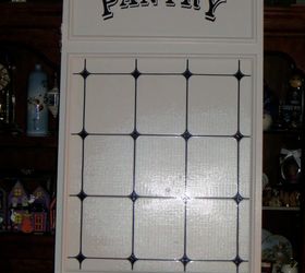 pantry door make over from original door, Pantry decal is placed the same way