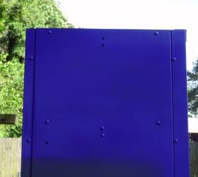 how to update upcycle a metal locker, Bring on the Paint