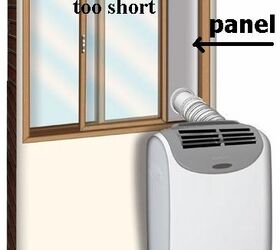 q portable ac unit with vertical slats to seal space