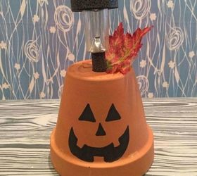 flower pot to solar pumpkin