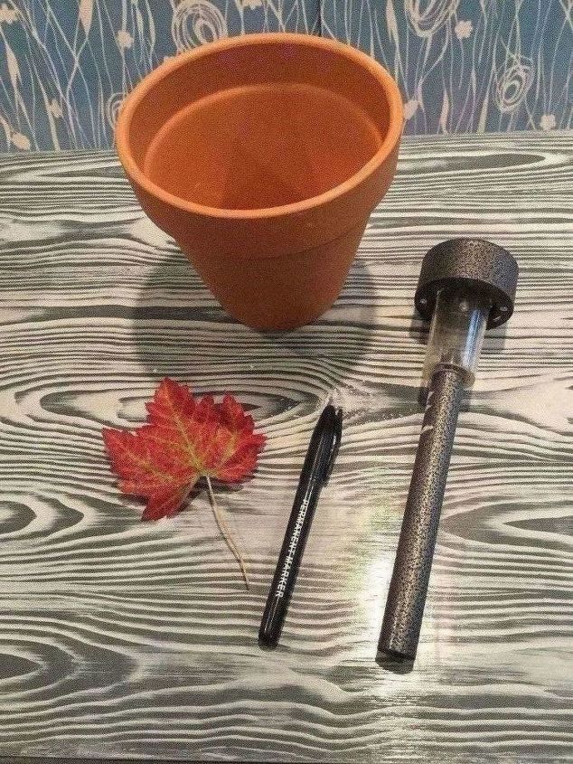 flower pot to solar pumpkin