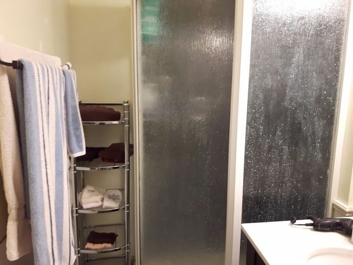 q renovating bathroom replacing with a shower enclosure