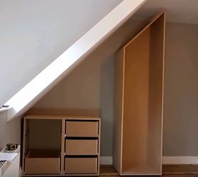 installing a sloped ceiling wardrobe in 2 minutes
