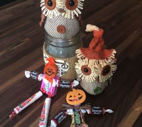 Harvest Candy Scarecrows - Dollar Store Craft