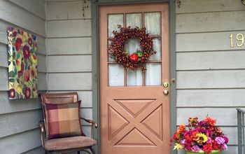 Fall Front Porch & Copper Door