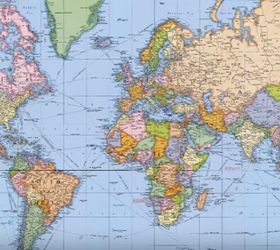 make a corkboard world map