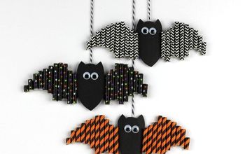 I'm Batty for These Easy Halloween Paper Straw Bats!
