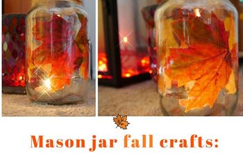 Manualidades de Otoño en Mason Jar - ¡Jarrón de hojas de otoño encantado!