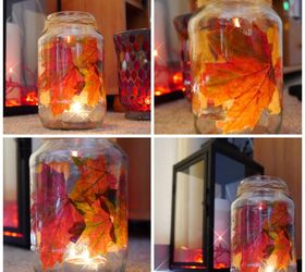 mason jar fall crafts enchanted autumn leaf jar