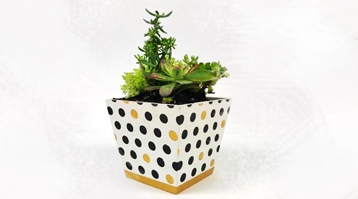 3 incrveis projetos de estncil passo a passo que voc pode fazer em casa, Como adicionar estilo a um plantador de US 7 Ikea