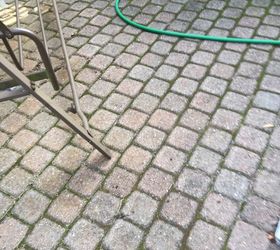 how do i clean a brick paver patio that is discolored