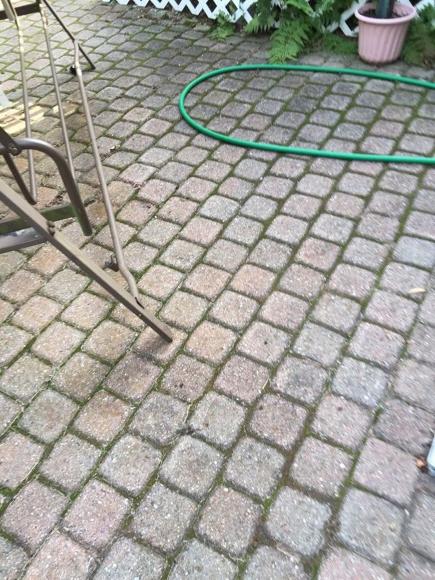Brick Paver Patio That Is Discolored, How To Clean Patio Pavers With Bleach
