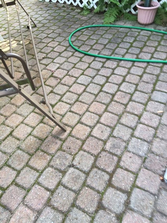 How Do I Clean A Brick Paver Patio That Is Discolored Hometalk Brick Paver Patio That Is Discolored, Cleaning Patio Pavers With Bleach