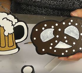 oktoberfest beer and pretzel coasters