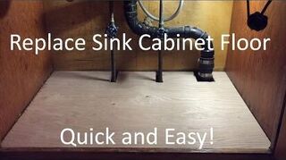 Yucky Floor Under The Kitchen Sink Hometalk Here Is A Repair Https Www You Watch V 73rxo97dp6i Linoleum On The Bottom Can Prevent Lot Of This