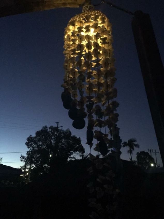shell chandelier