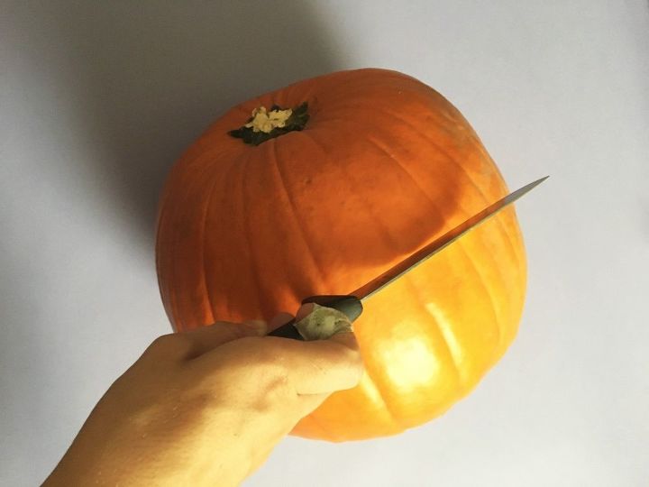 s bibbidi bobbidi boo 3 pumpkin ideas for a magical halloween, Step 2 Cut the entire top of the pumpkin