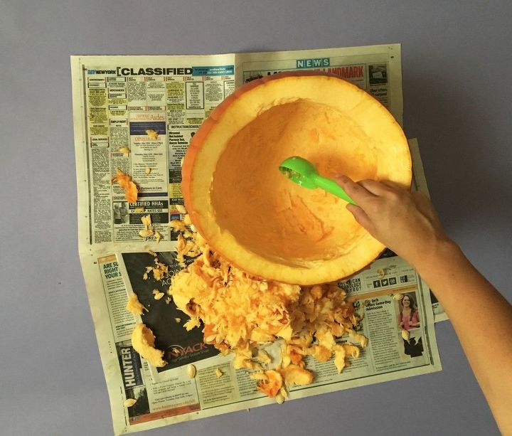 s bibbidi bobbidi boo 3 pumpkin ideas for a magical halloween, Step 3 Scoop out the insides