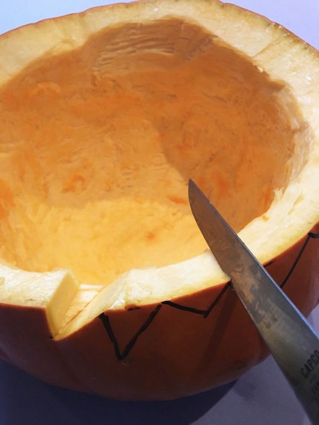 s bibbidi bobbidi boo 3 pumpkin ideas for a magical halloween, Step 5 Cut the triangles