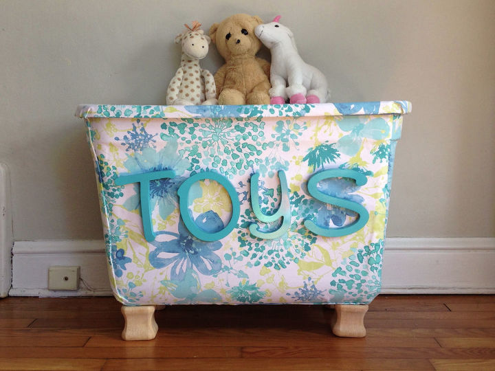 30 space saving storage ideas that ll keep your home organized, Transition a bin into a toy bin