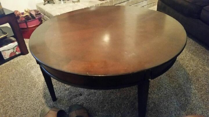 how to repair legs on coffee table at base