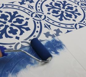 How To Paint A Floor With A Tile Stencil
