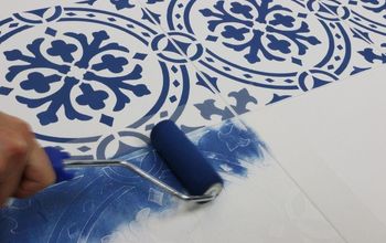 How To Paint A Floor With A Tile Stencil