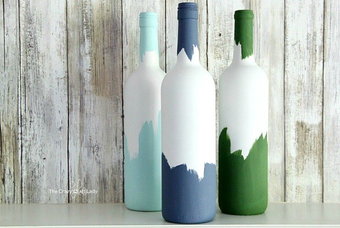 garrafas de vinho pintadas vasos para garrafas de vinho