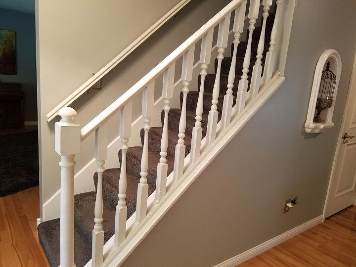 update interior stair spindles