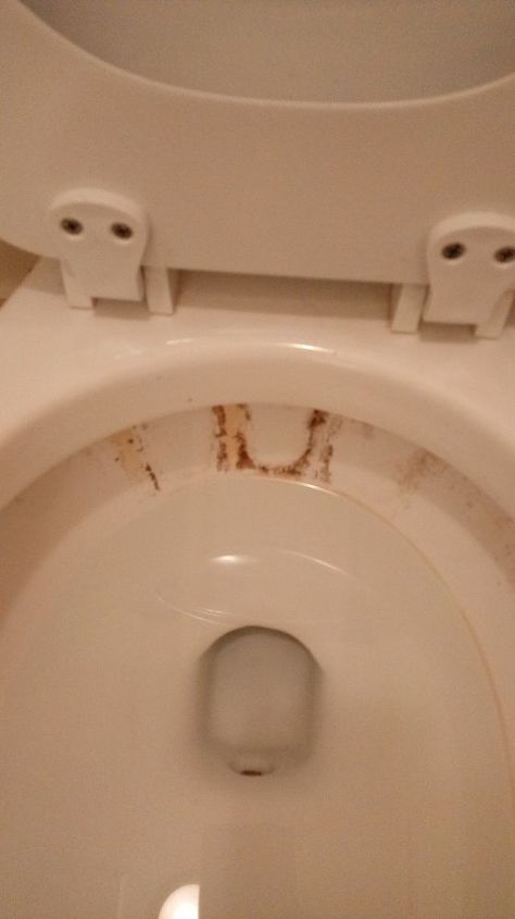 q how do i remove rust from the inside of toilet i live in a rental