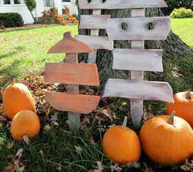 diy scrap wood ghost pumpkin decorations