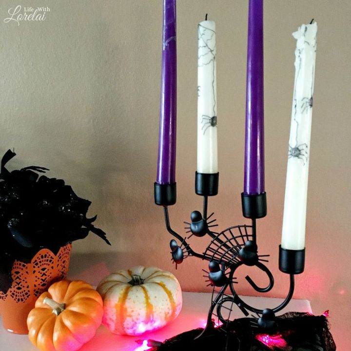 convierte las velas usadas en una espeluznante decoracin de halloween