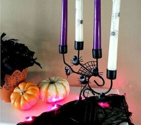 turn used candles into a spooky halloween decor