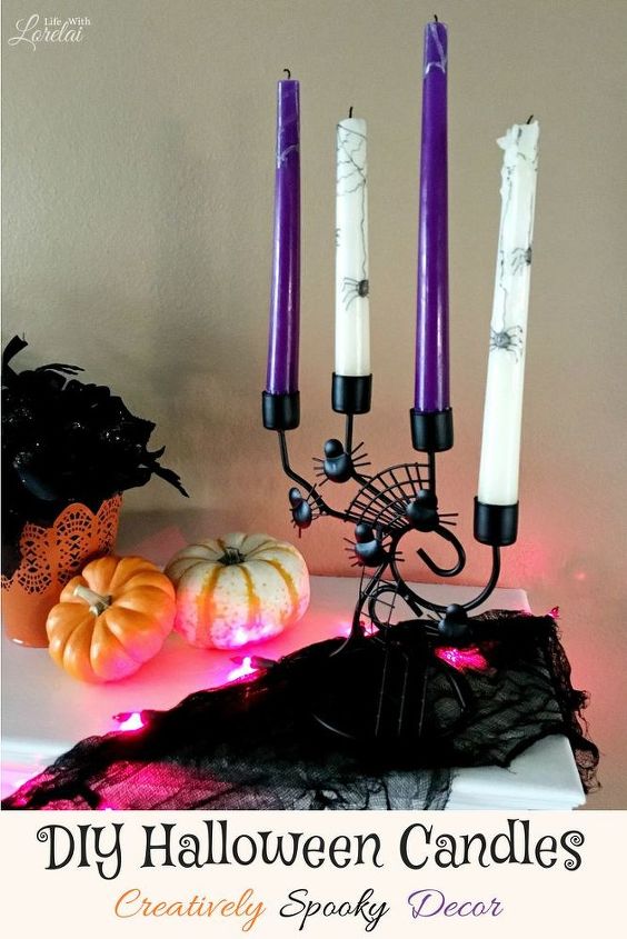 transforme velas usadas em decoraes assustadoras de halloween
