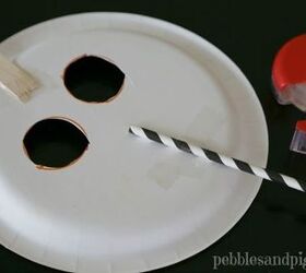 easy paper plate pumpkin mask