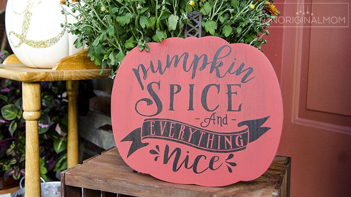 pumpkin spice everything nice sign