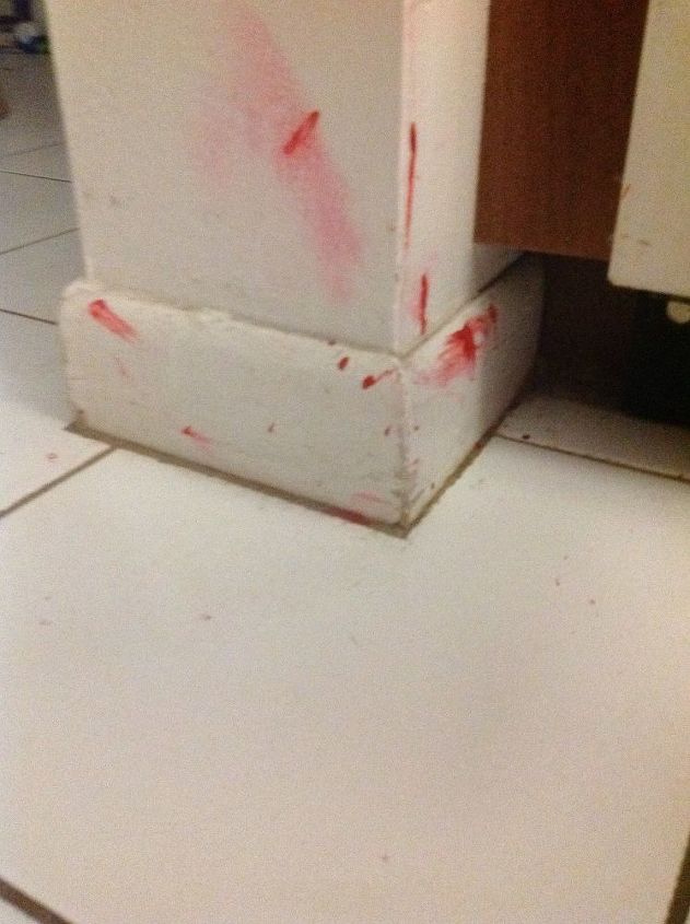 How To Remove Dried Nail Polish Splashed On Wall Tile Floor Hometalk - How To Get Fingernail Polish Off Bathroom Sink