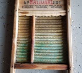 what can i use to take greenish blue stains off this old washboard