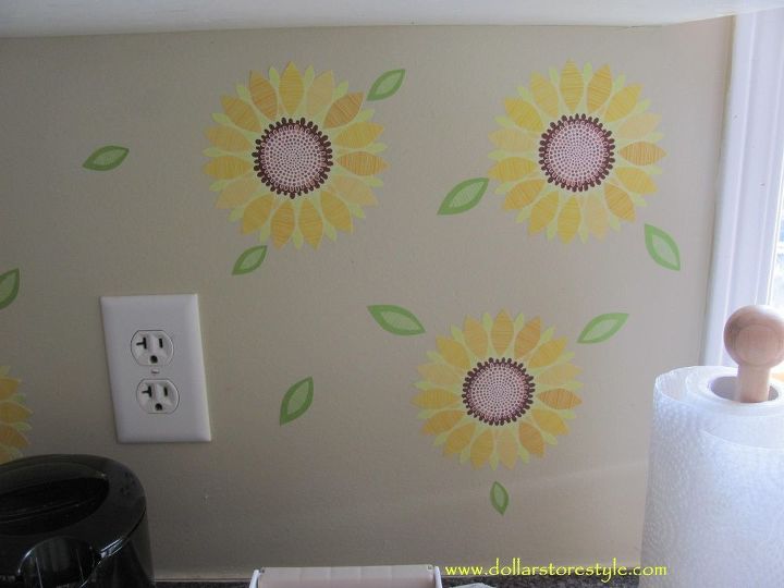 adding colour and pattern to a painted back splash