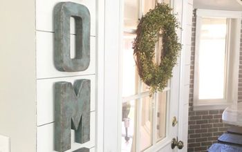 DIY Faux Galvanized Patina Letters Using Acrylic Paint