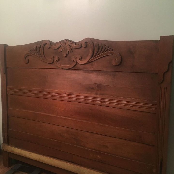 q how do i make a storage bench from old bed headboard and footboard