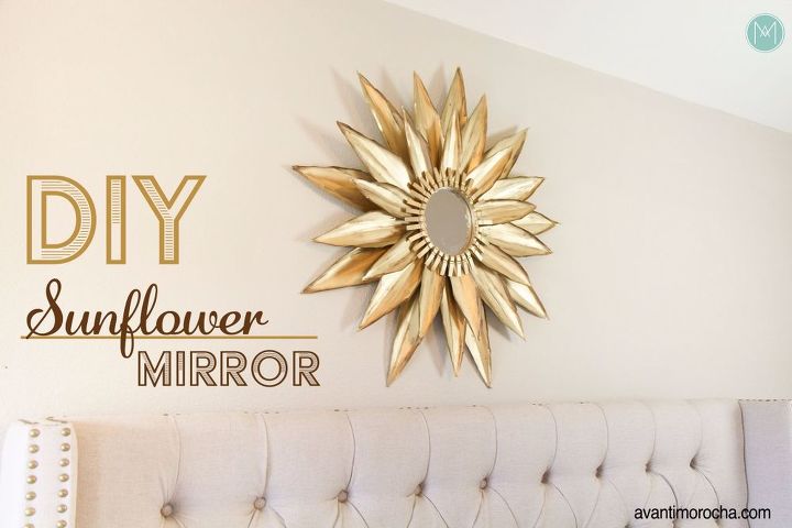 mirror mirror on the wall who is the fairest one of all, Create a Sunflower Mirror Made With Cardstock